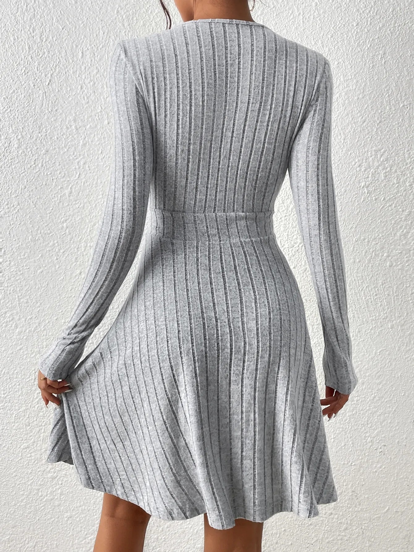 LineaFlow™ Wrap Skater Dress