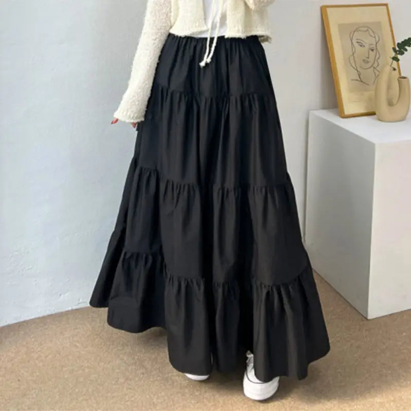 CloudFloat™ Tiered Midi Skirt