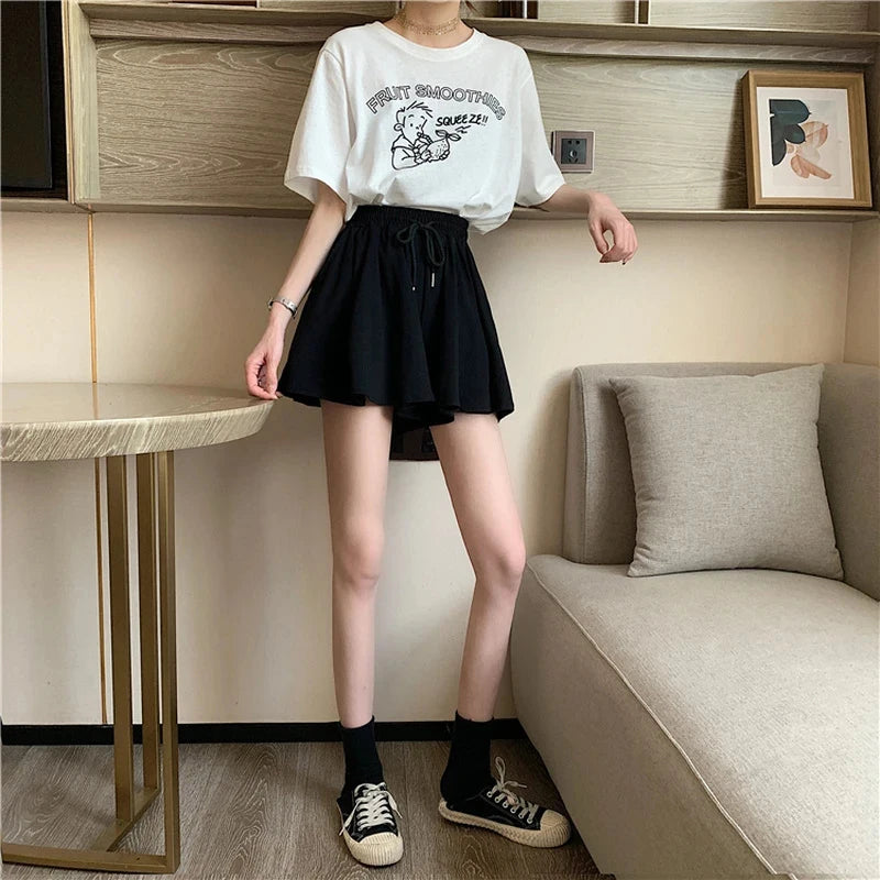 SwingEase™ Drawstring Mini Skirt