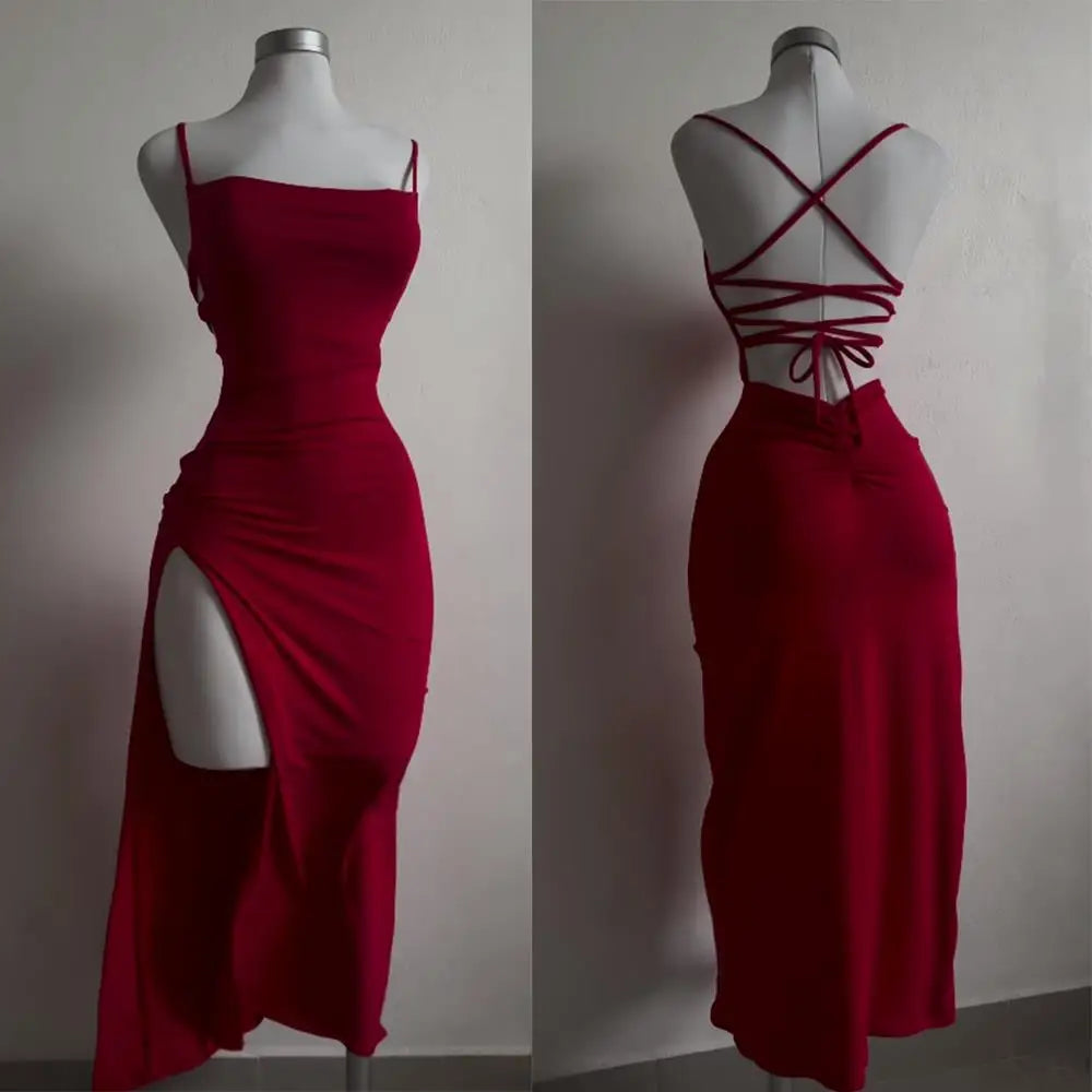 EclipseCurve™ Slit Midi Dress