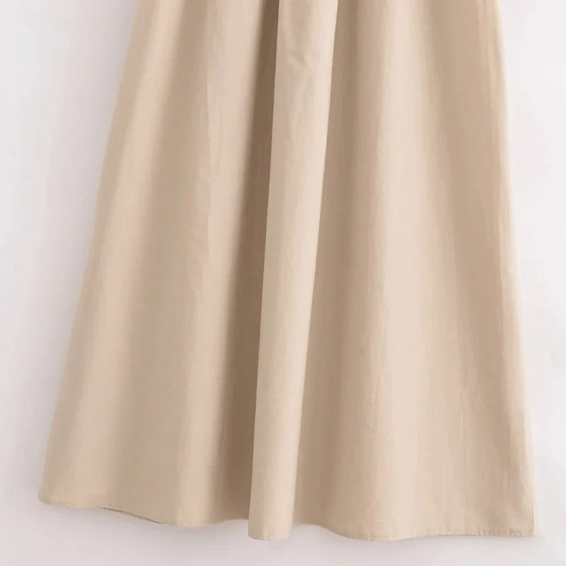 GraceLine™ Drop-Waist Midi Dress