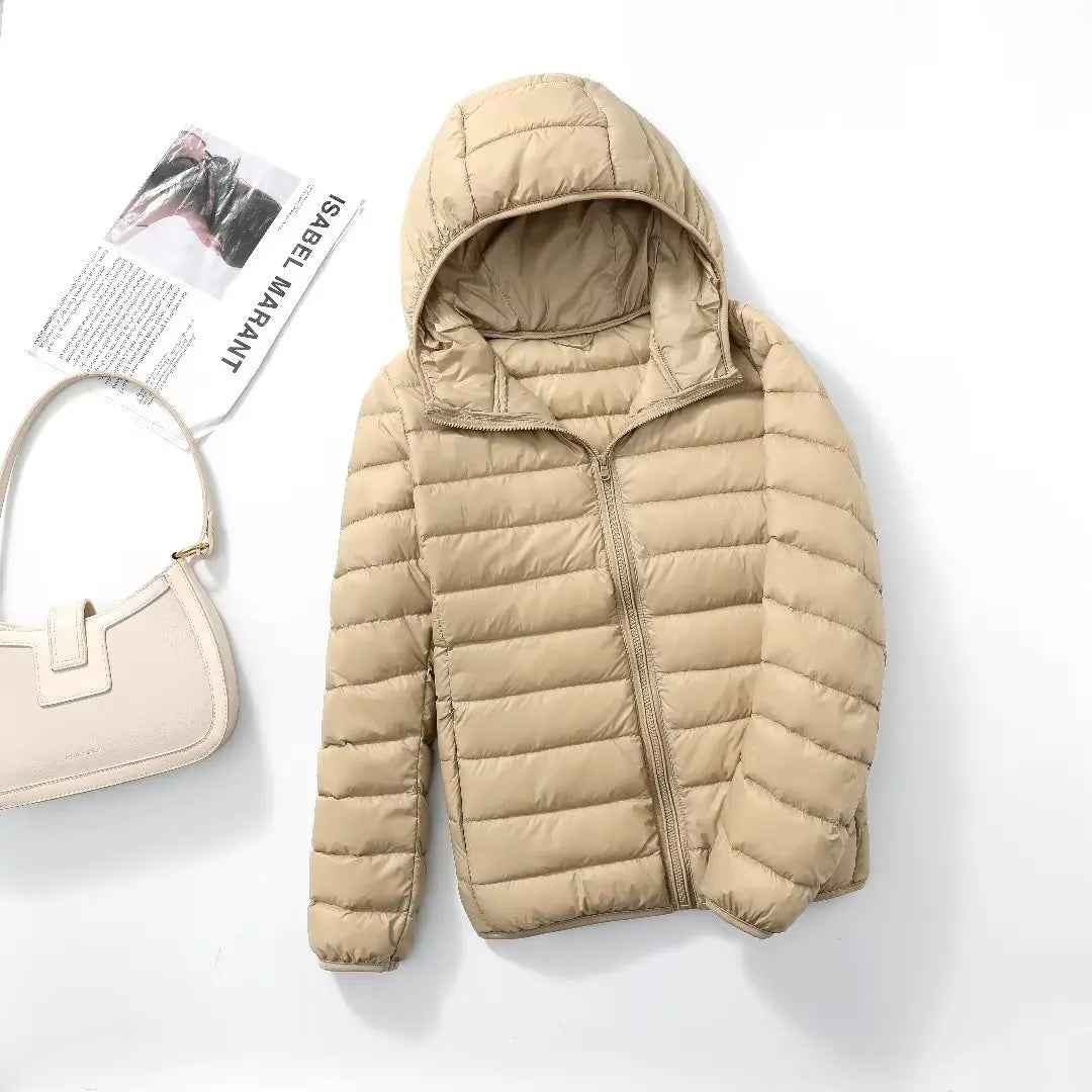 FeatherGuard™ Hooded Puffer
