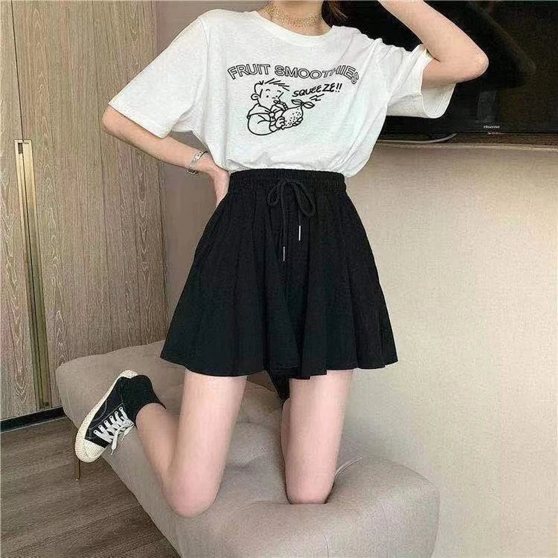 SwingEase™ Drawstring Mini Skirt