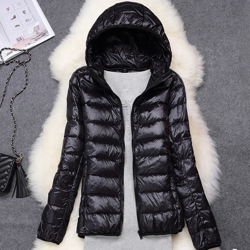 FeatherGuard™ Hooded Puffer