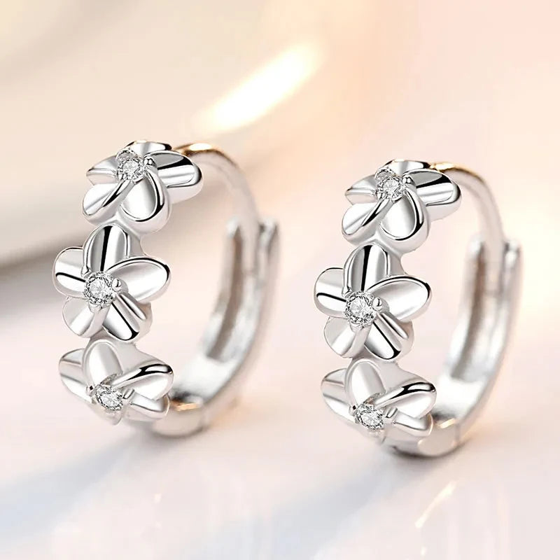 PetalArc™ Floral Hoop Earrings