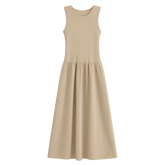GraceLine™ Drop-Waist Midi Dress