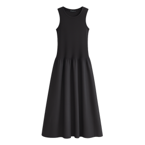 GraceLine™ Drop-Waist Midi Dress