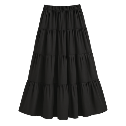 CloudFloat™ Tiered Midi Skirt
