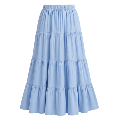 CloudFloat™ Tiered Midi Skirt