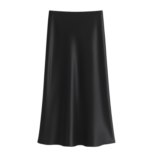 LustreFlow™ Satin Midi Skirt