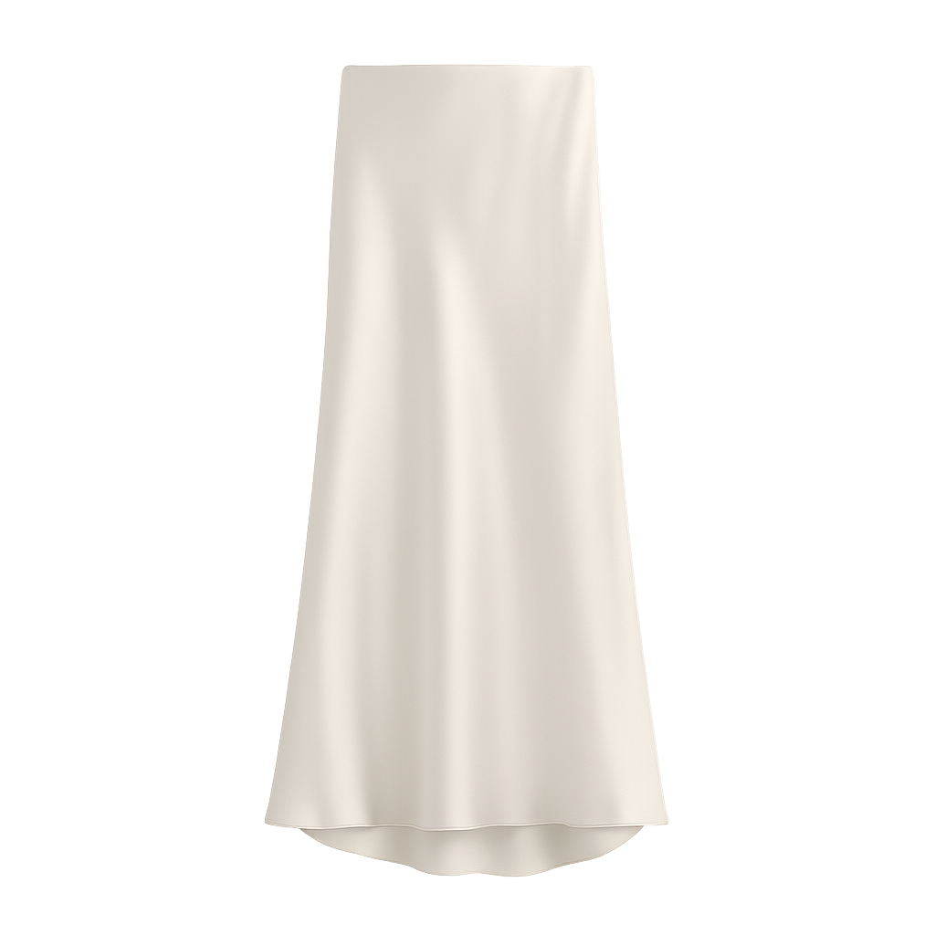 LustreFlow™ Satin Midi Skirt