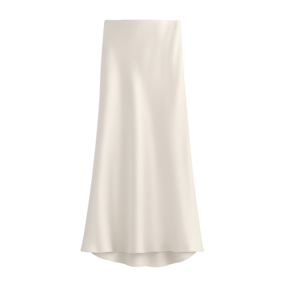 LustreFlow™ Satin Midi Skirt