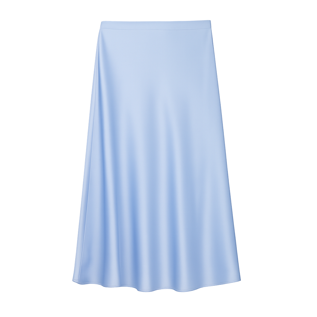 LustreFlow™ Satin Midi Skirt
