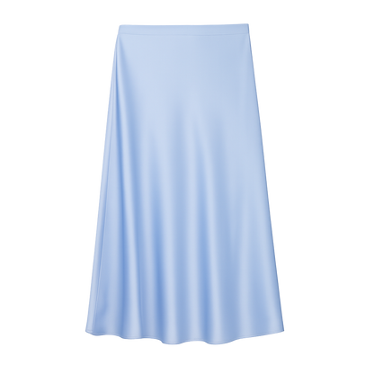 LustreFlow™ Satin Midi Skirt