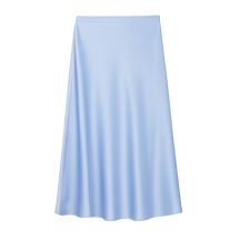LustreFlow™ Satin Midi Skirt