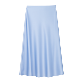 LustreFlow™ Satin Midi Skirt