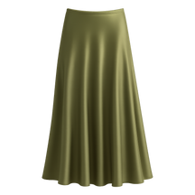 LustreFlow™ Satin Midi Skirt