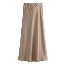 LustreFlow™ Satin Midi Skirt