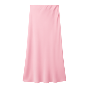 LustreFlow™ Satin Midi Skirt