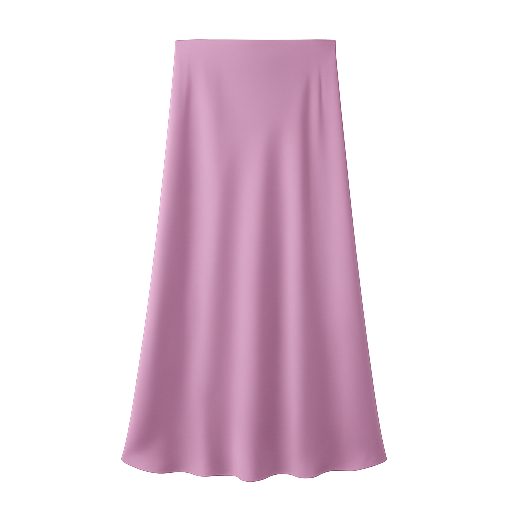 LustreFlow™ Satin Midi Skirt
