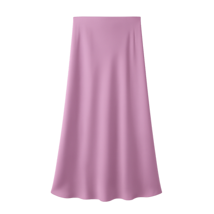 LustreFlow™ Satin Midi Skirt