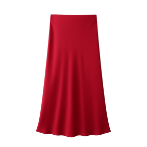 LustreFlow™ Satin Midi Skirt