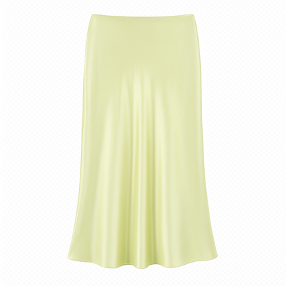 LustreFlow™ Satin Midi Skirt
