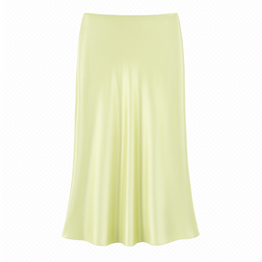 LustreFlow™ Satin Midi Skirt