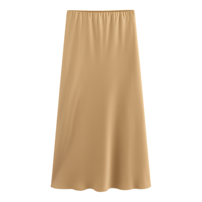 LustreFlow™ Satin Midi Skirt