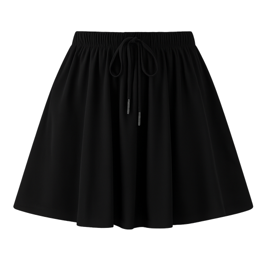 SwingEase™ Drawstring Mini Skirt