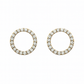 RadiantCircle™ Pavé Circle Studs
