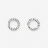 RadiantCircle™ Pavé Circle Studs