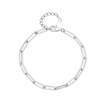 Fashion 925 Sterling Silver Bracelets for Women Simple