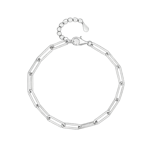 Fashion 925 Sterling Silver Bracelets for Women Simple