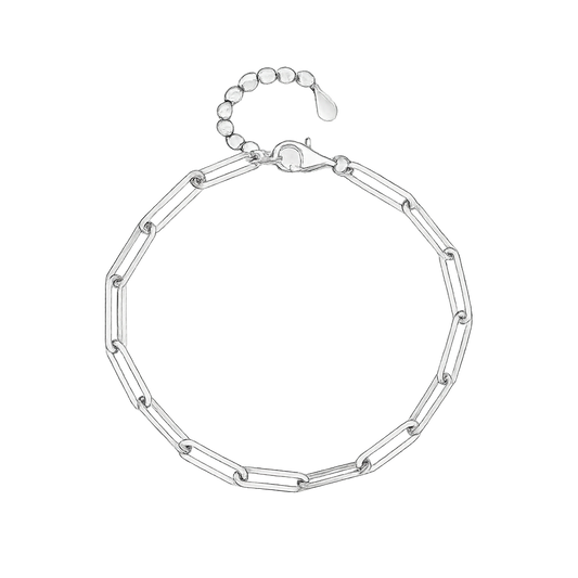 Fashion 925 Sterling Silver Bracelets for Women Simple