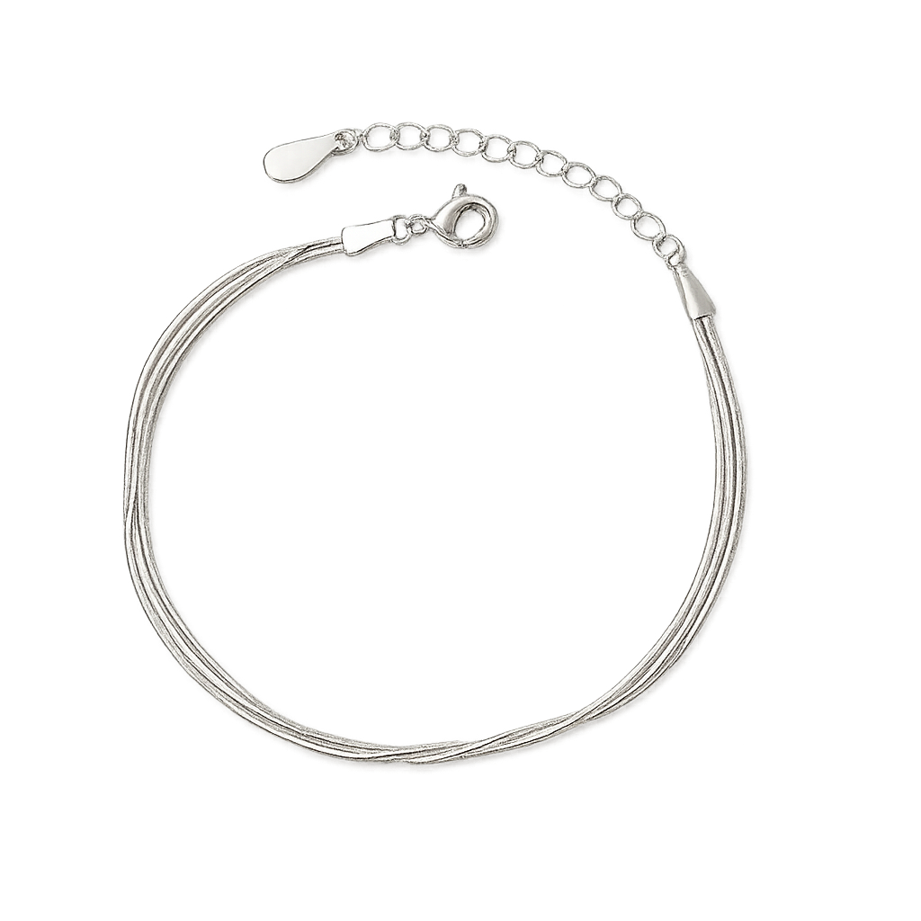 Fashion 925 Sterling Silver Bracelets for Women Simple