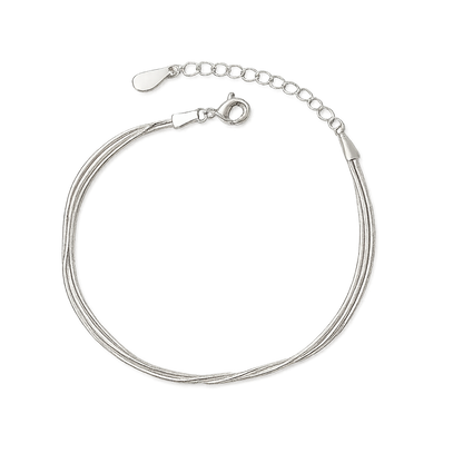 Fashion 925 Sterling Silver Bracelets for Women Simple