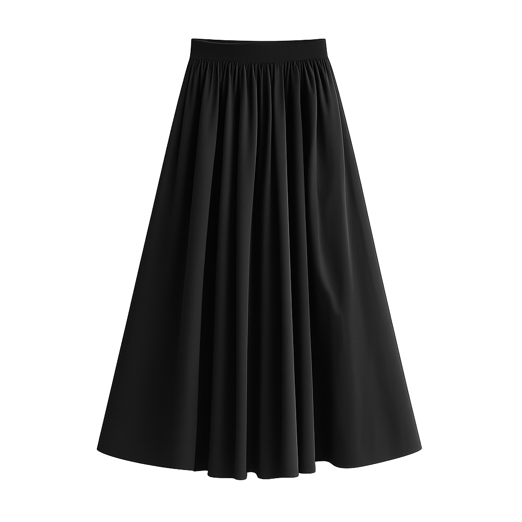 EclipseFlow™ Gathered Midi Skirt