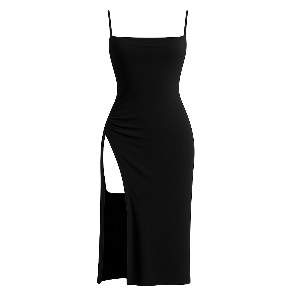 EclipseCurve™ Slit Midi Dress