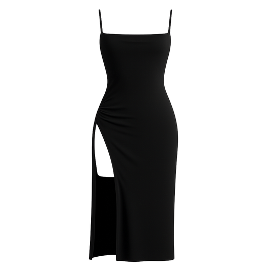 EclipseCurve™ Slit Midi Dress