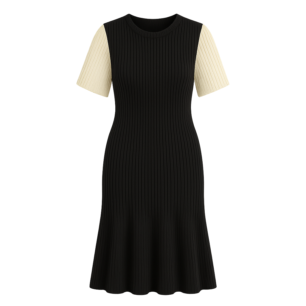 SereneRib™ Button Midi Dress