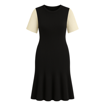 SereneRib™ Button Midi Dress