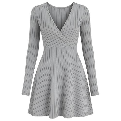 LineaFlow™ Wrap Skater Dress