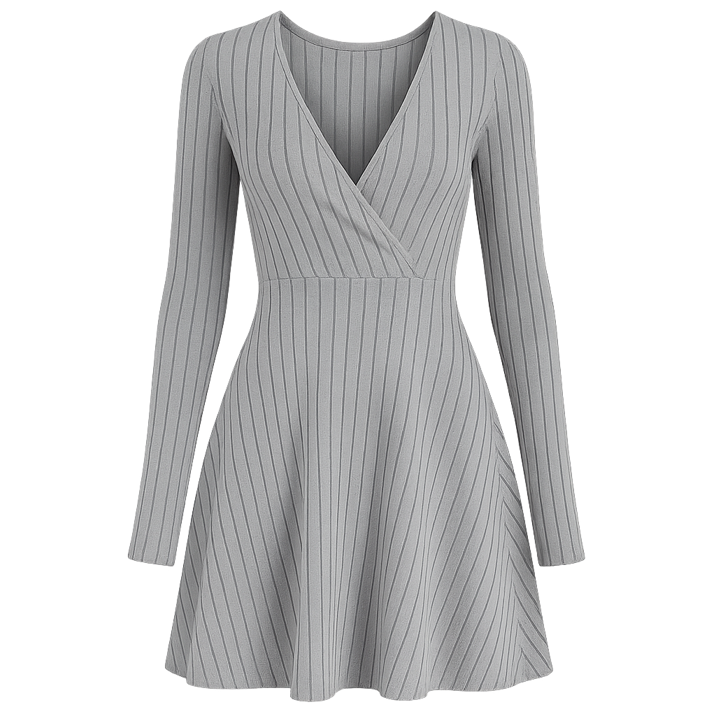 LineaFlow™ Wrap Skater Dress