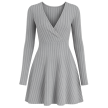 LineaFlow™ Wrap Skater Dress
