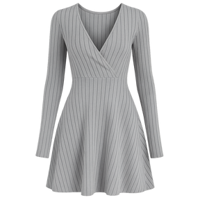 LineaFlow™ Wrap Skater Dress