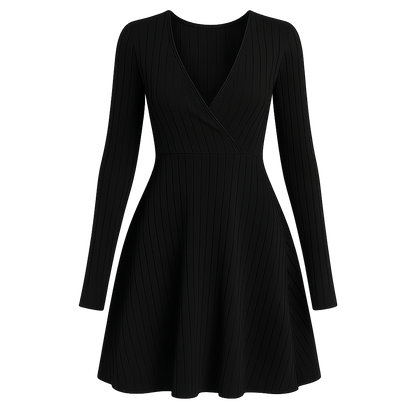 LineaFlow™ Wrap Skater Dress