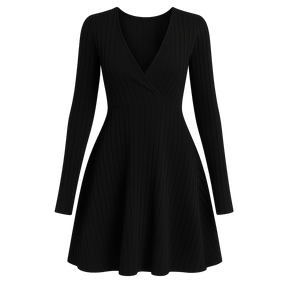 LineaFlow™ Wrap Skater Dress