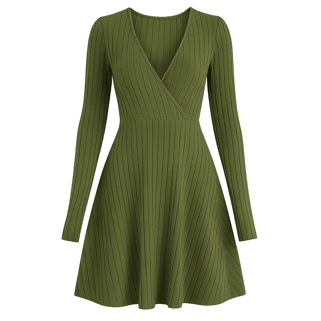 LineaFlow™ Wrap Skater Dress