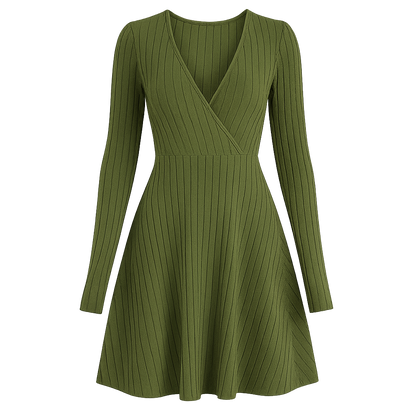 LineaFlow™ Wrap Skater Dress